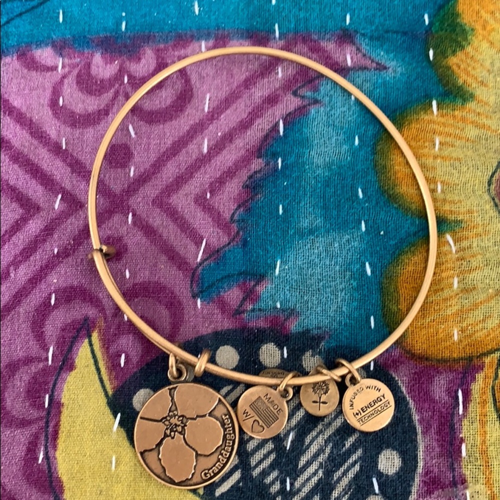 Alex and Ani gold granddaughter bracelet